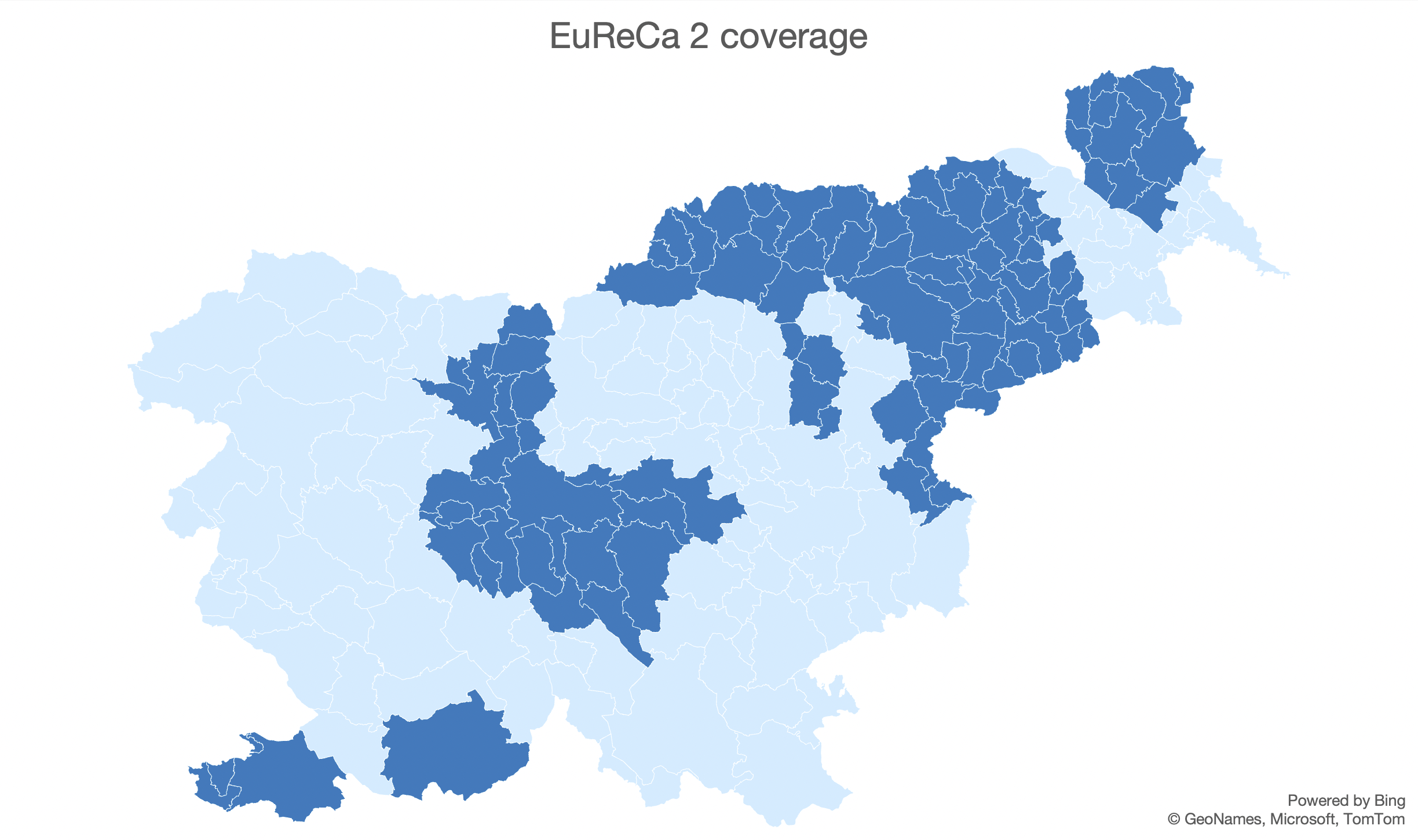 EuReCa2 coverage in Slovenia
